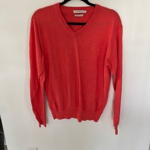 Peter Miller Cotton/Cashmere V-neck Sweater EUC